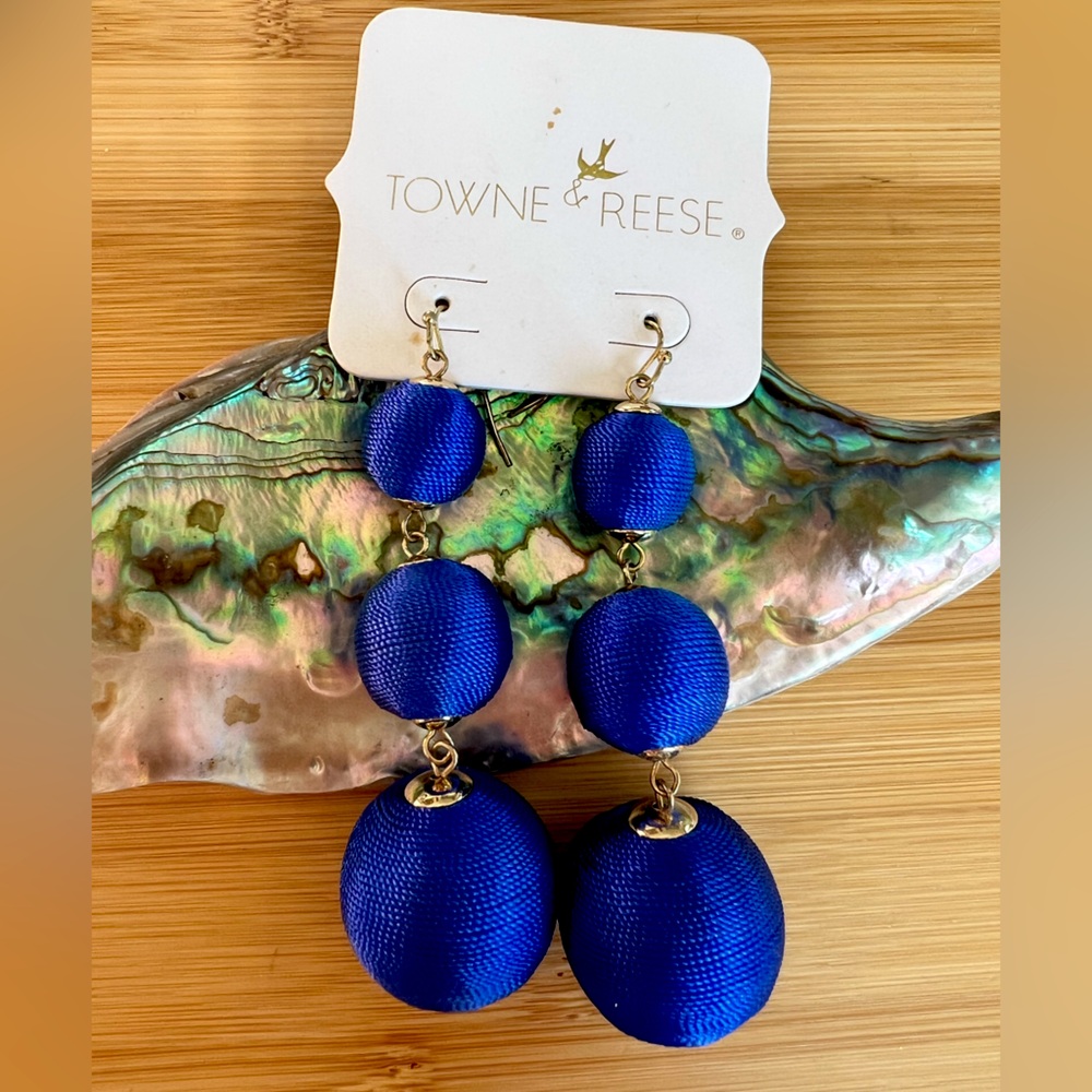 Towne & Reese Triple Thread Ball Earrings